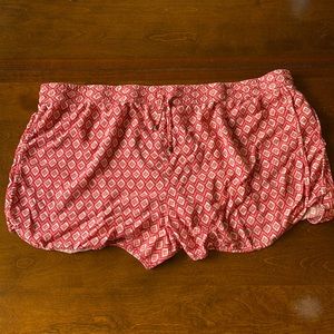 FOREVER 21+ Coral Tribal Print Soft Shorts 3X